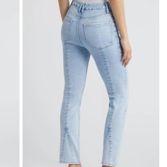 Good American Good Classic Inset Ankle Slim Jeans - Picture 1 of 6